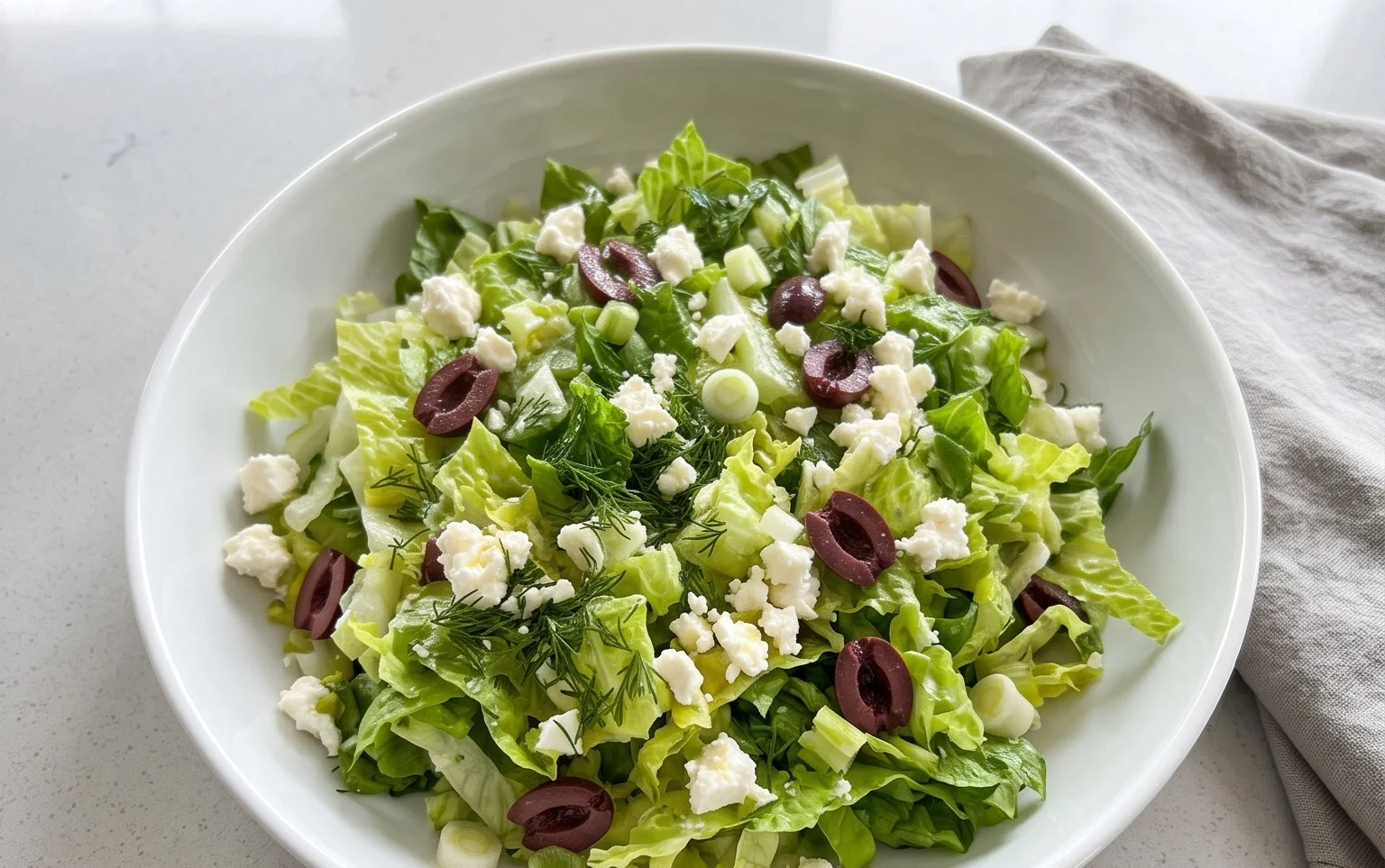 Maroulosalata (Greek Lettuce Salad)