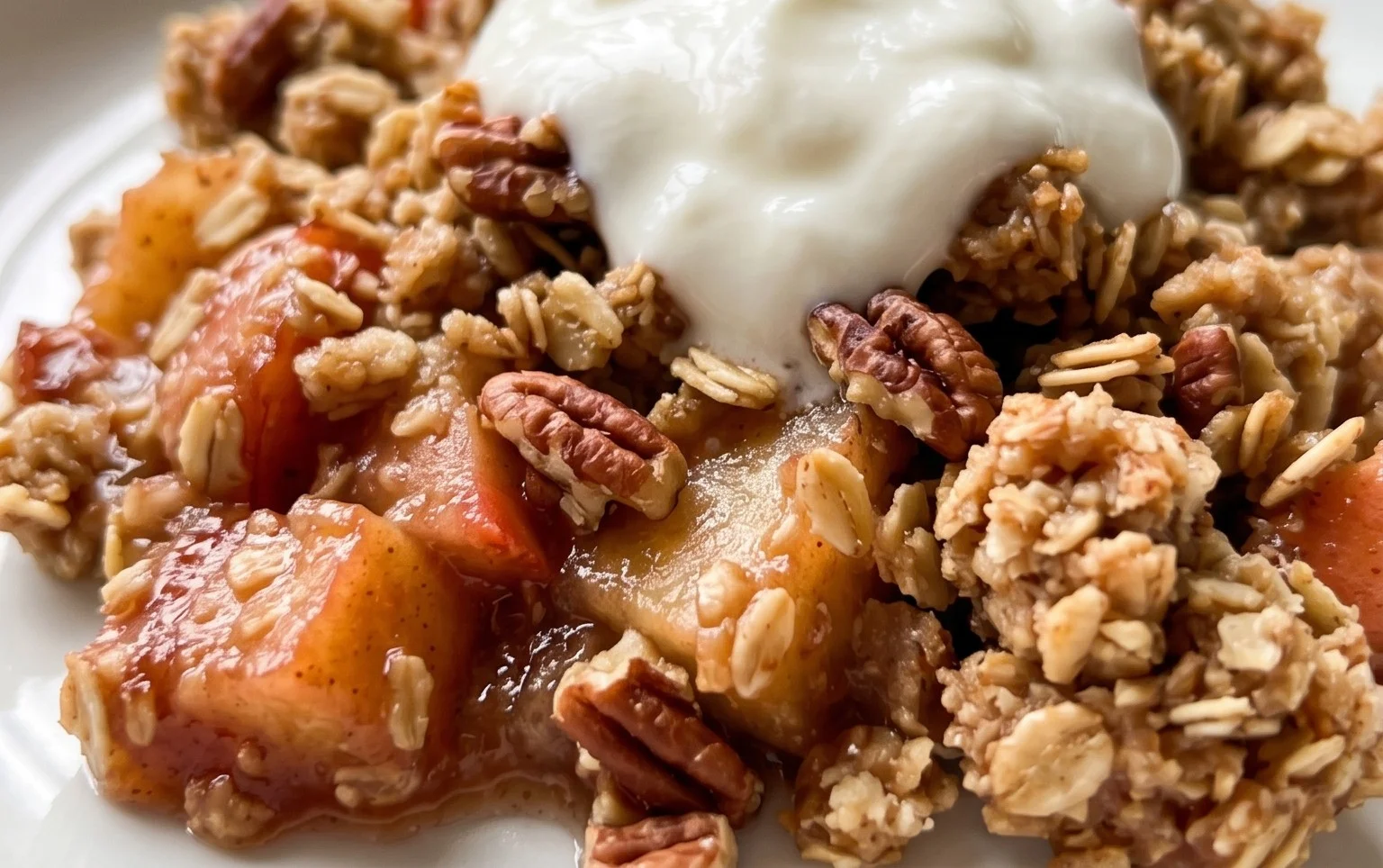 Healthy Breakfast Apple Crum extractble