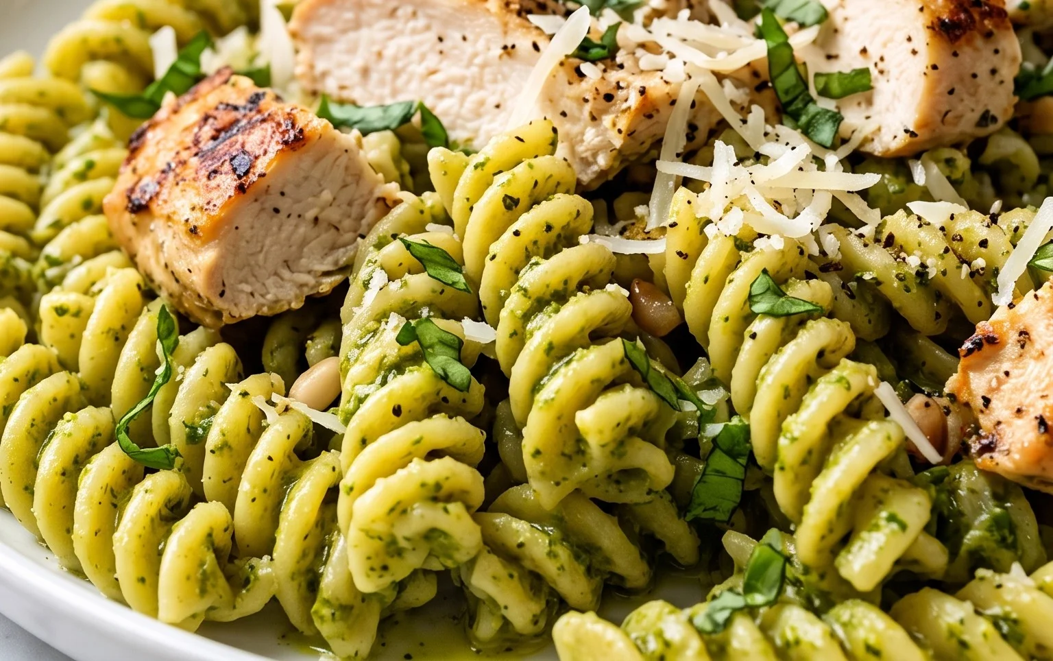 Creamy Chicken Pesto Pasta