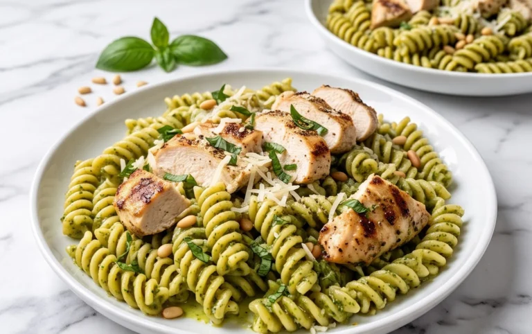 Creamy Chicken Pesto Pasta