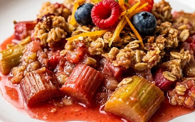 Easy Rhubarb Crisp