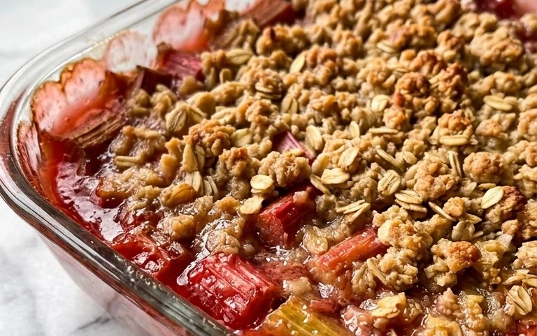 Easy Rhubarb Crisp