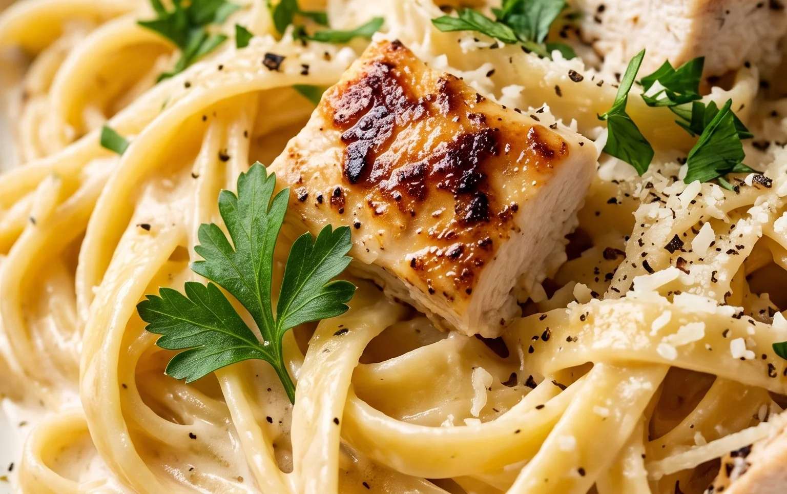 Low Calorie Chicken Alfredo