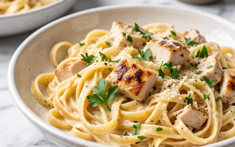 Low Calorie Chicken Alfredo