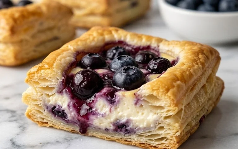 Blueberry Cream Cheese Puff Pastry