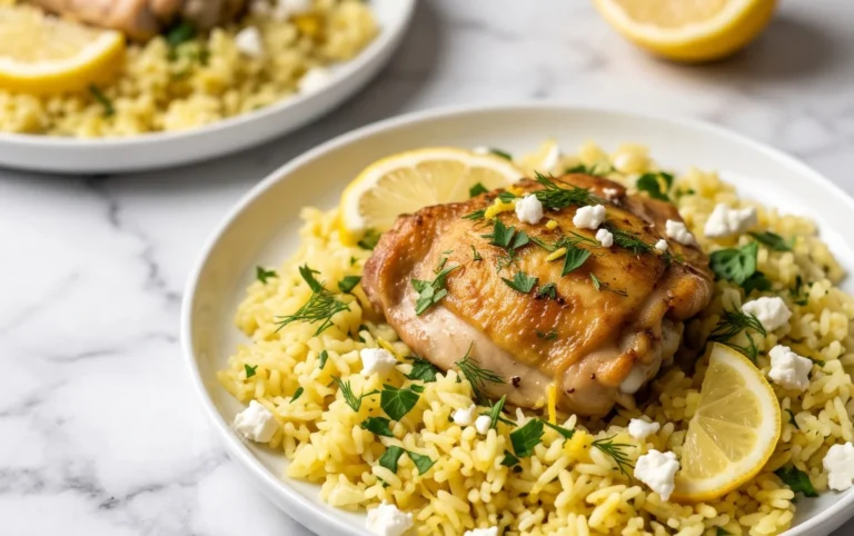 Greek Chicken and Lemon Rice (30 Minutes, One-Pot)