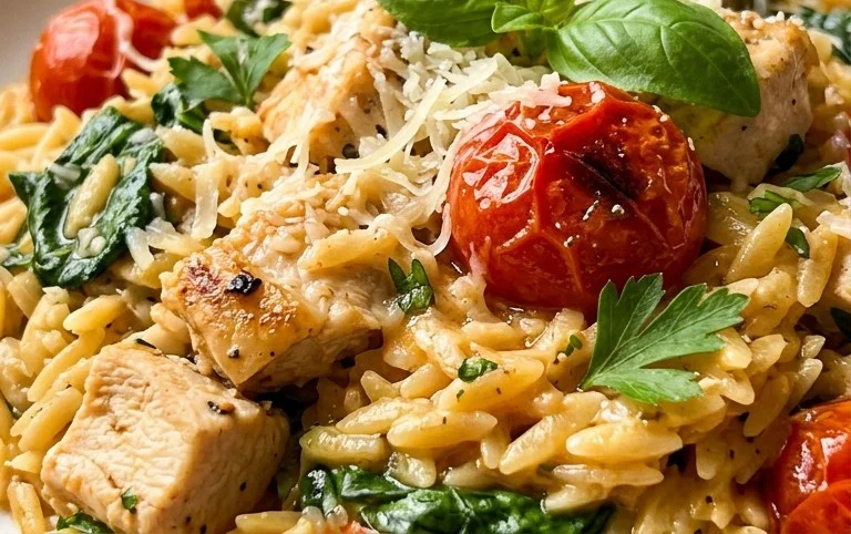 Chicken Orzo (30-Minutes, One-Pan)