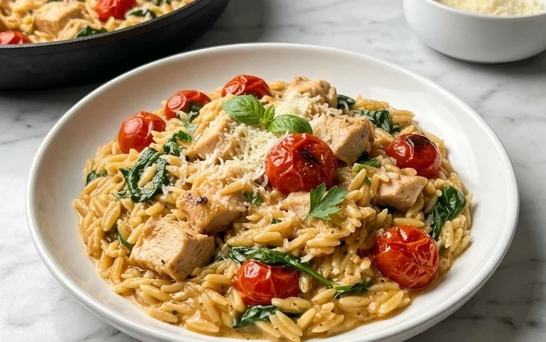 Chicken Orzo (30-Minutes, One-Pan)