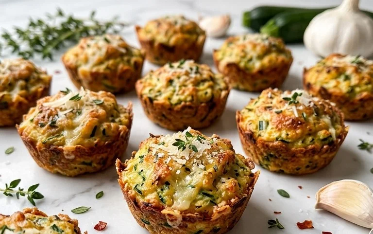 Zucchini Garlic Bites