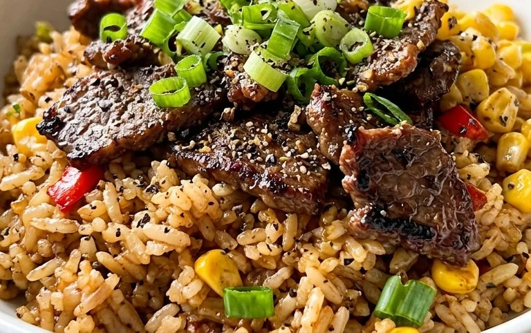 Beef Pepper Rice Bowl is a delicious meal option.