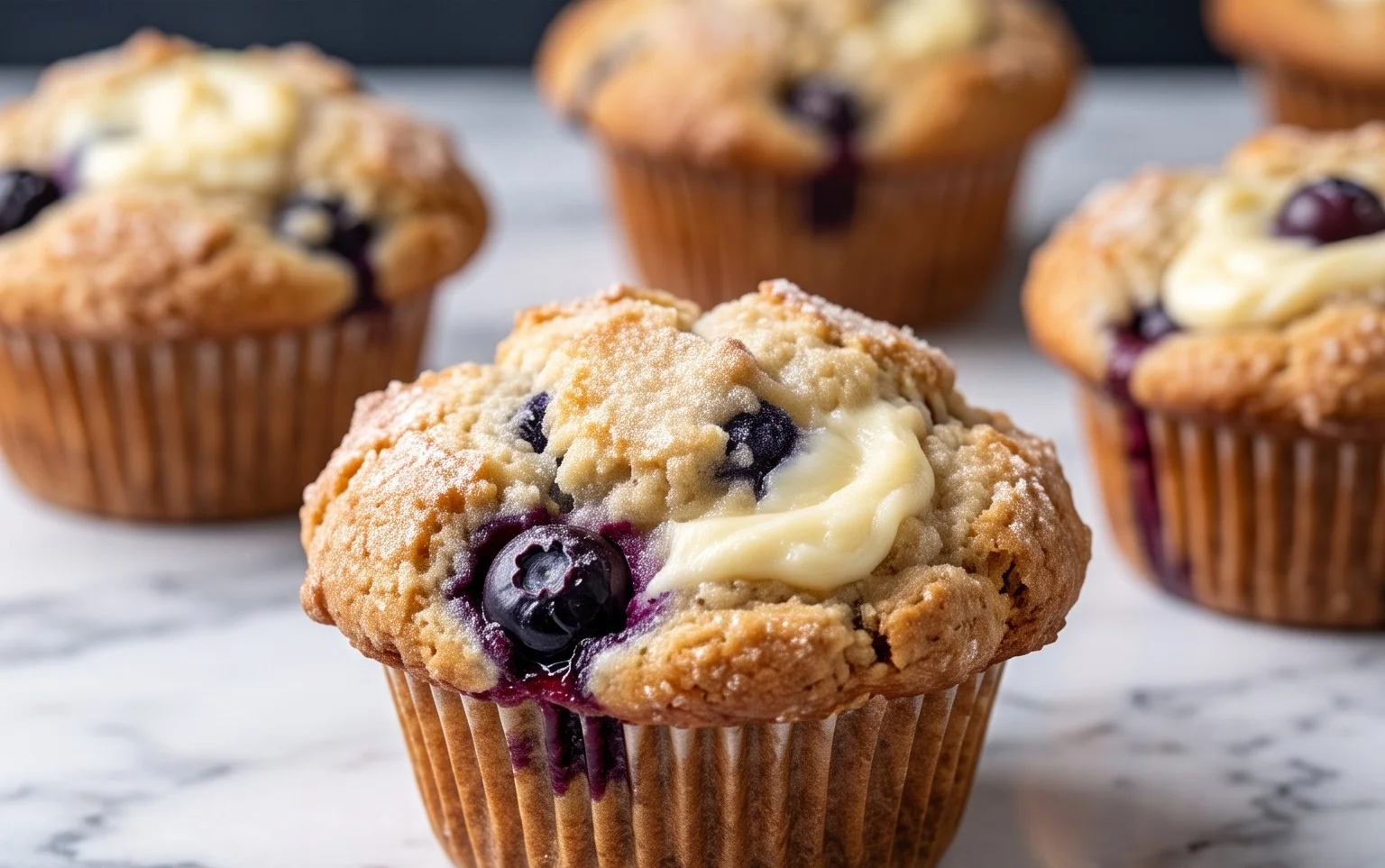 Berry Cream Cheese Muffins