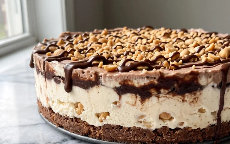 Buster Bar Ice Cream Cake