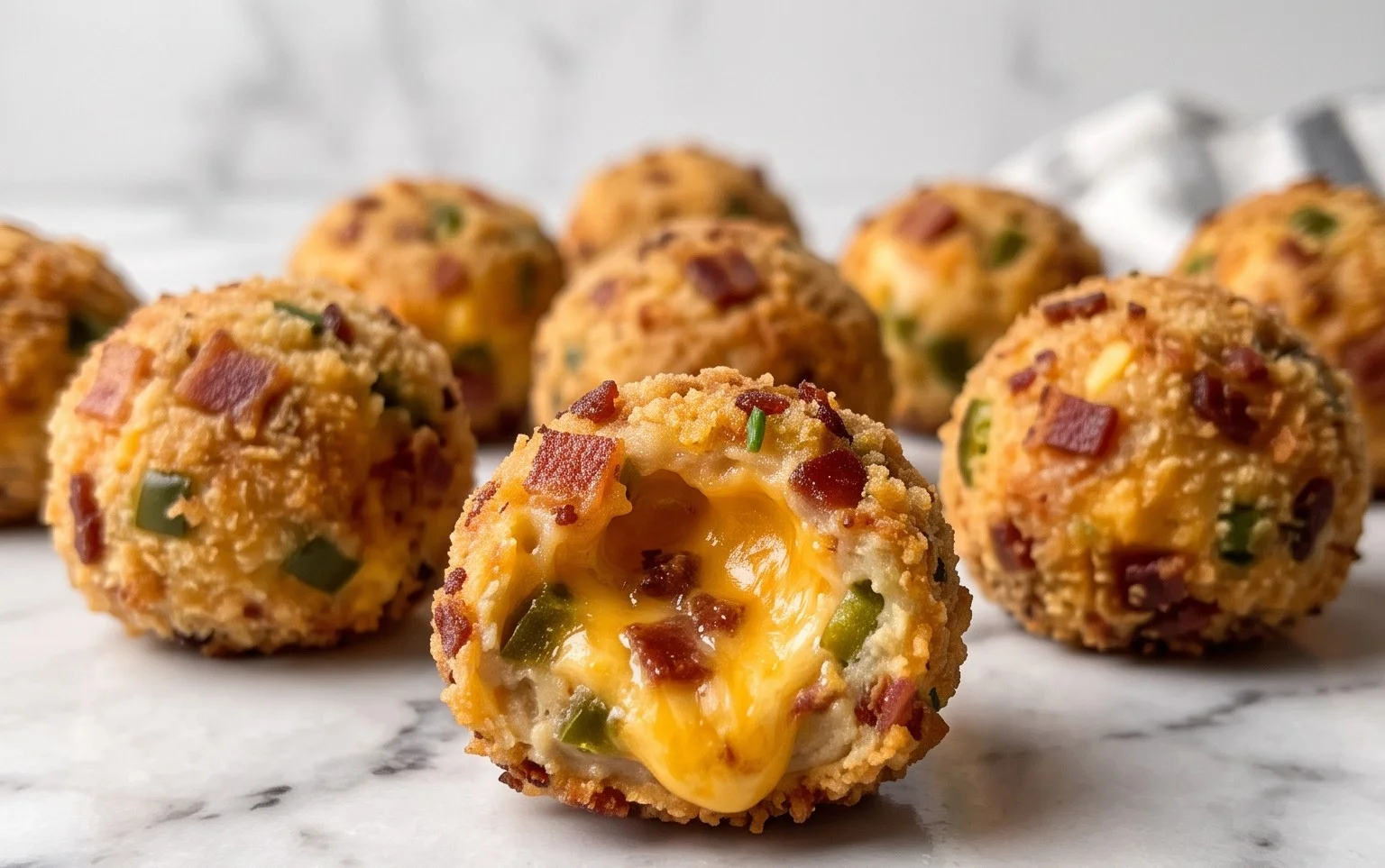 Beef Bacon Jalapeño Popper Cheese Balls
