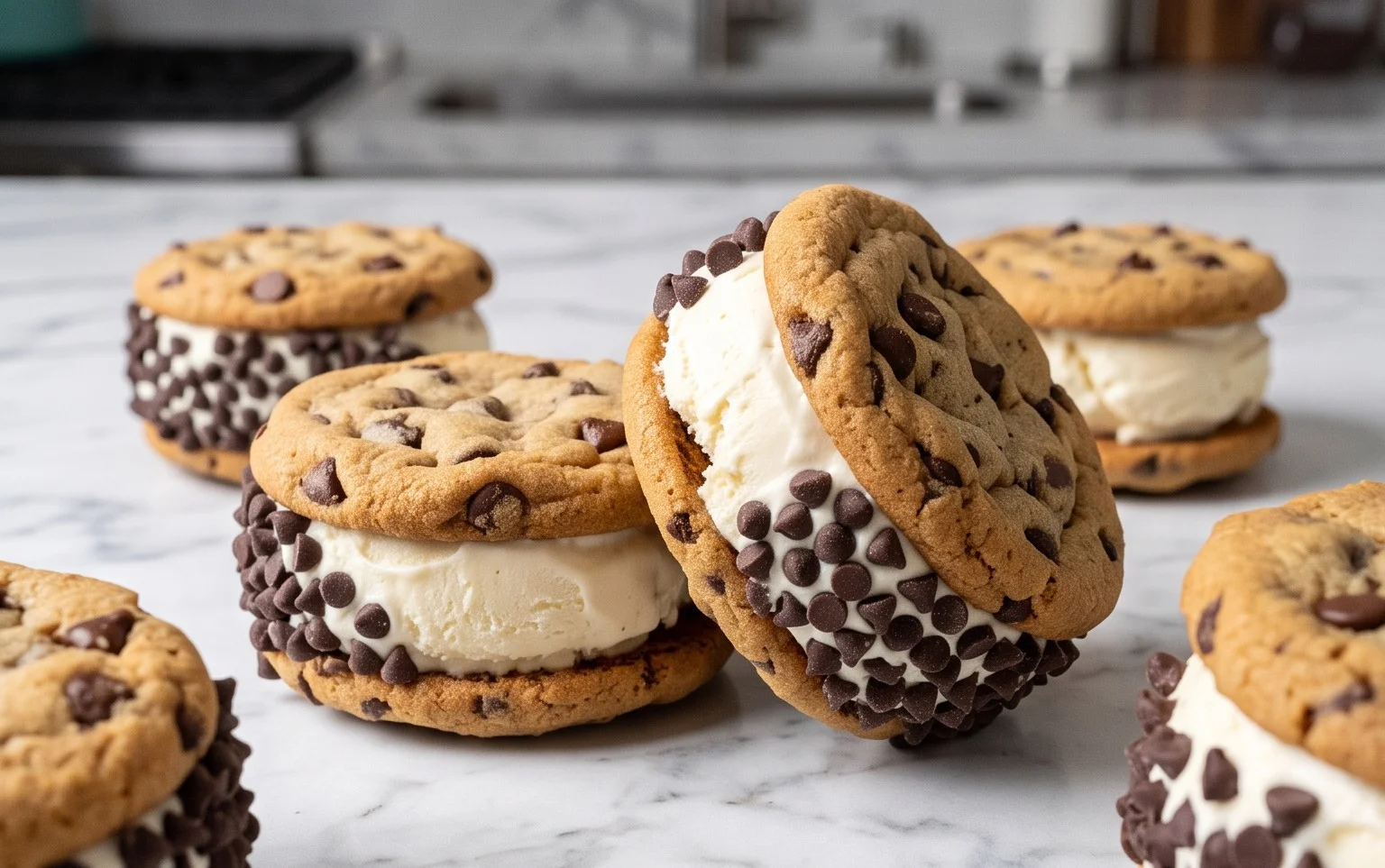 Cookie Ice Cream Sandwiches (Like a Chipwich!)