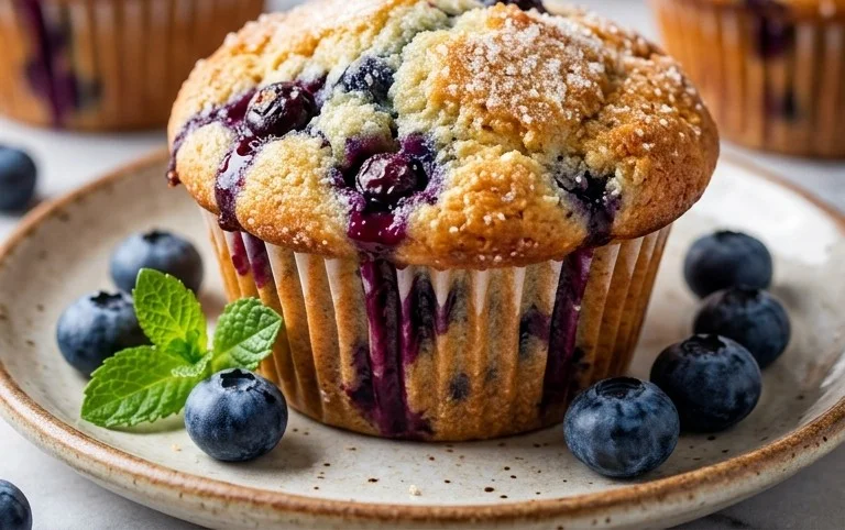 Homemade Blueberry Muffins