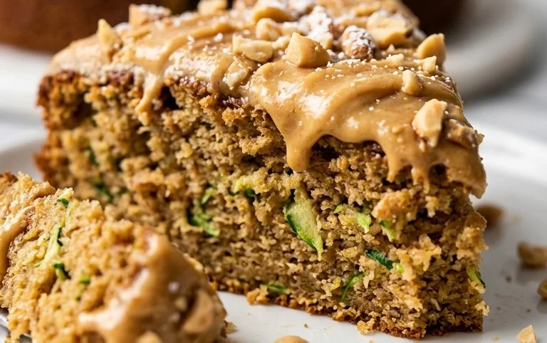 Moist Peanut Butter Zucchini Cake Recipe