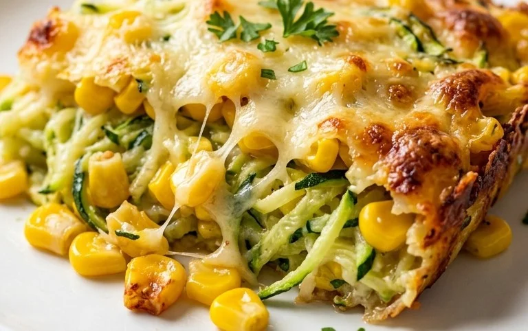 Zucchini Corn Parmesan Bake Recipe