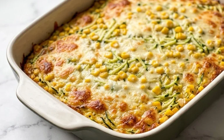 Zucchini Corn Parmesan Bake Recipe