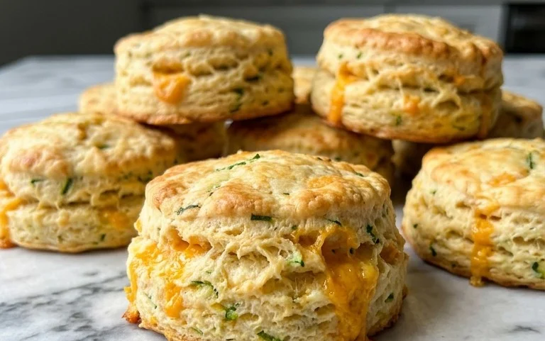 Zucchini Cheddar Biscuits