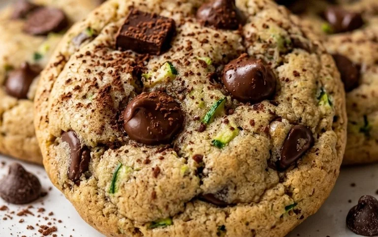 Soft Zucchini Cookies with Chocolate Chips