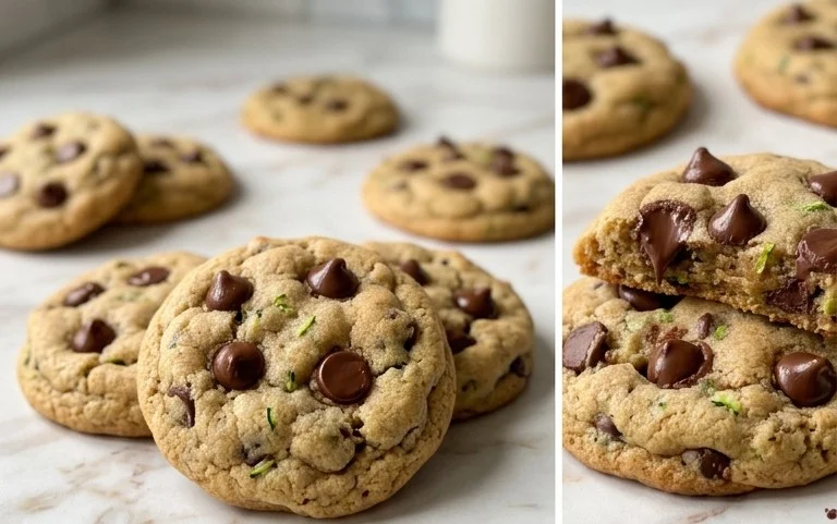 Soft Zucchini Cookies with Chocolate Chips