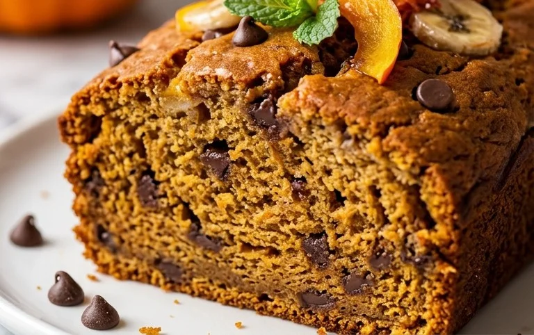 Pumpkin Chip Banana Bread