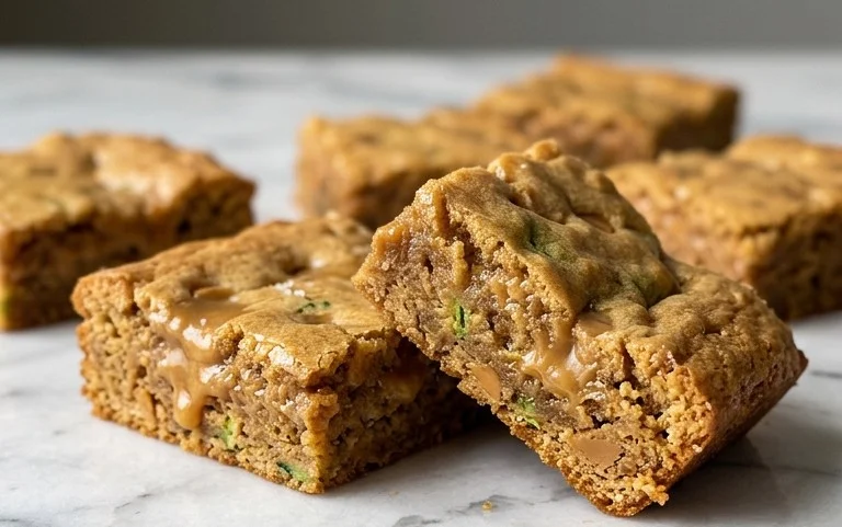 Chewy Butterscotch Zucchini Blondies